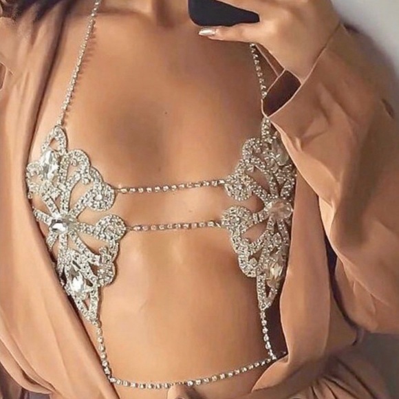 Kiss Kouture Tops - 🆕RHINESTONE Chain Top